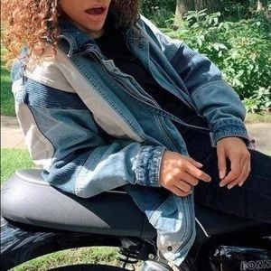 Copy Free People Panel Denim Bomber 